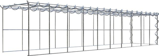 Gabiona Gabione-Anbaukorb Typ 4 aus Stahl in Silbergrau, B/T/H: 100 x 20 x 20 cm, Maschenweite 10 x 10 cm - Bild 1