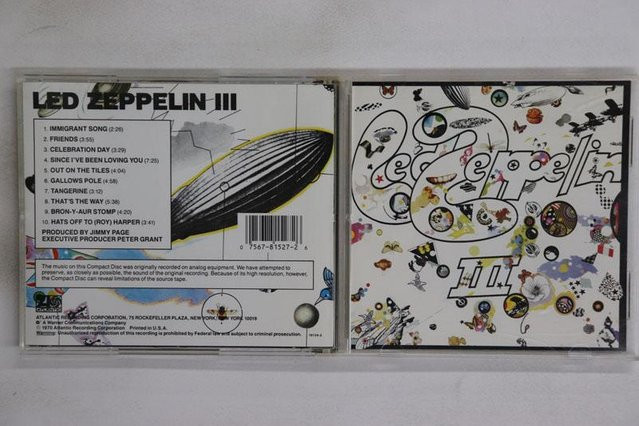 Led Zeppelin III CD Atlantic 1987 US Rock Album in Grau - Bild 1