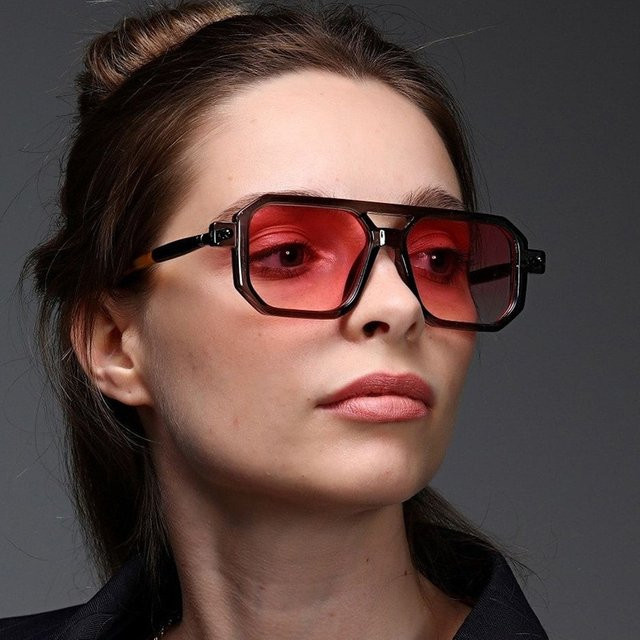 Samjune Sonnenbrille, quadratisch, Vollrand, Herren - Bild 1
