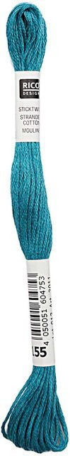 Rico Design Sticktwist aus Baumwolle in Mint, 8 m Länge - Bild 1