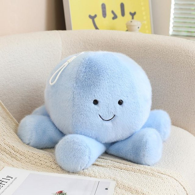 Yiran toy Cartoon Quallen Plüschtier, Blau, 35cm - Bild 1
