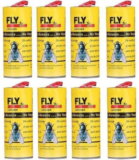 STEL ORA Insektenfalle Fliegenpapier Gelb mit 20 Stück Kleberollen für dein Zuhause - Bild 1
