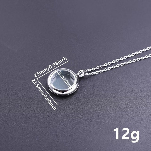 Binchi Outdoor Product Medaillon Anhänger, Edelstahl, Silber, 60cm, Unisex - Bild 1