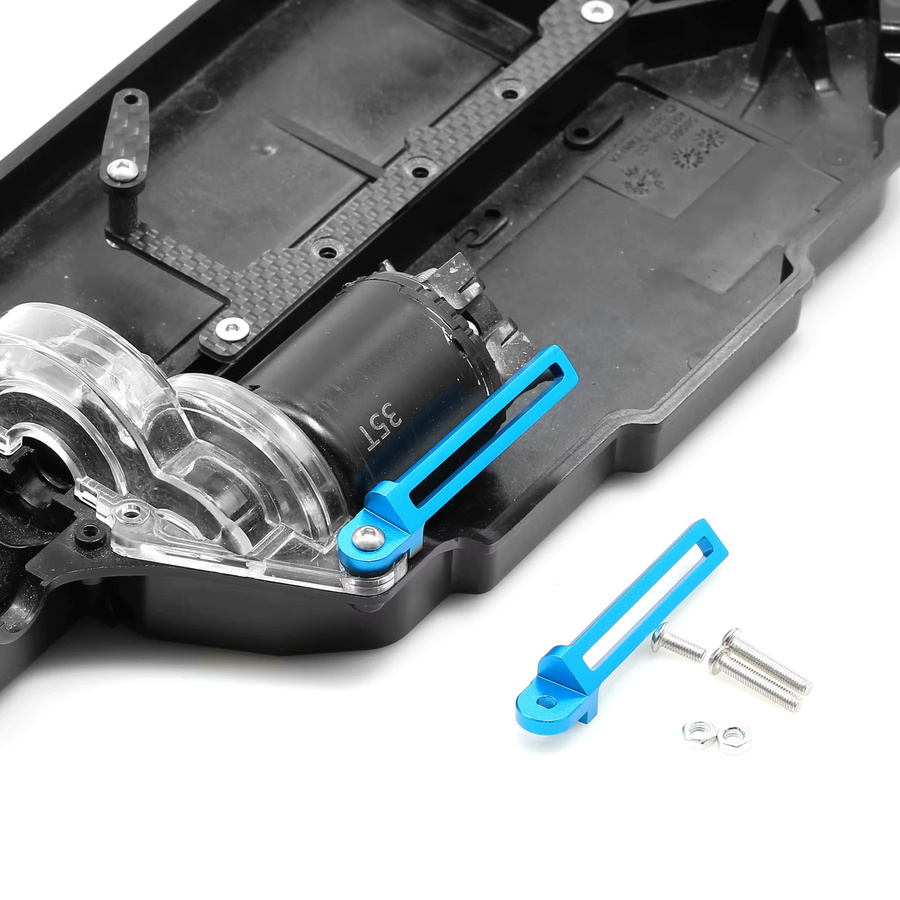 TAMIYA TT02 Einstellbare Metall Kühlkörper Lüfter Halterung Motor Halterung, Zubehör - Bild 3