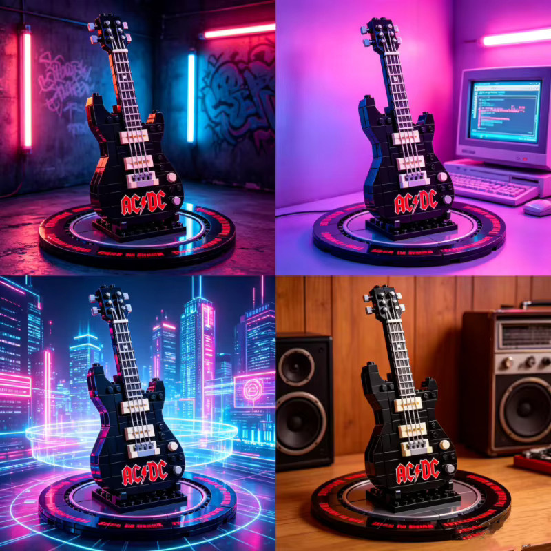 DIY AC/DC Angus Yang Gitarren-Bausatz, Puzzle-Montageset, adults - Bild 4