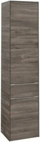 Villeroy & Boch Hochschrank Subway 3.0 in Grau mit Glastüren, B/T/H: 40 x 36,2 x 171 cm - Bild 1