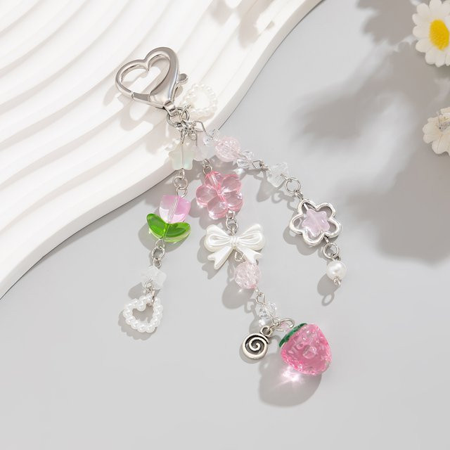 Ingemark Schlüsselanhänger, rosa Erdbeere, Damen - Bild 1