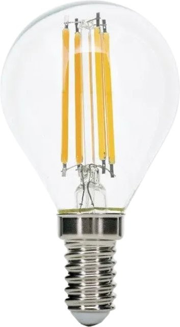 Orion Leuchten LED Filament Leuchtmittel in Tropfenform, E14, 4,5W, 450lm, 2700K Warmweiß, dimmbar, transparent - Bild 1