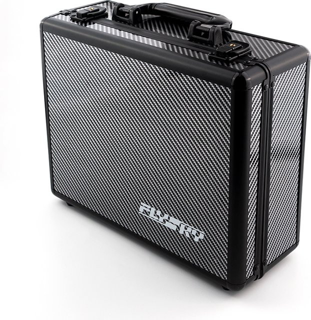 Flysky Original PL18 Fernbedienung Aluminiumlegierung Transportbox in Schwarz - Bild 1