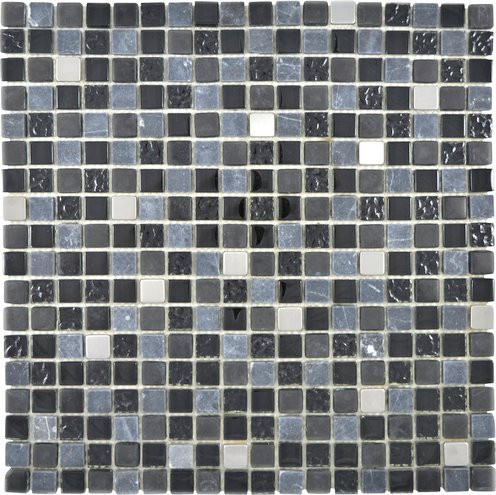 HuH Mosaik Mosaikfliese Dream Wandbelag schwarz B/H: 30 x 30 cm - Bild 1