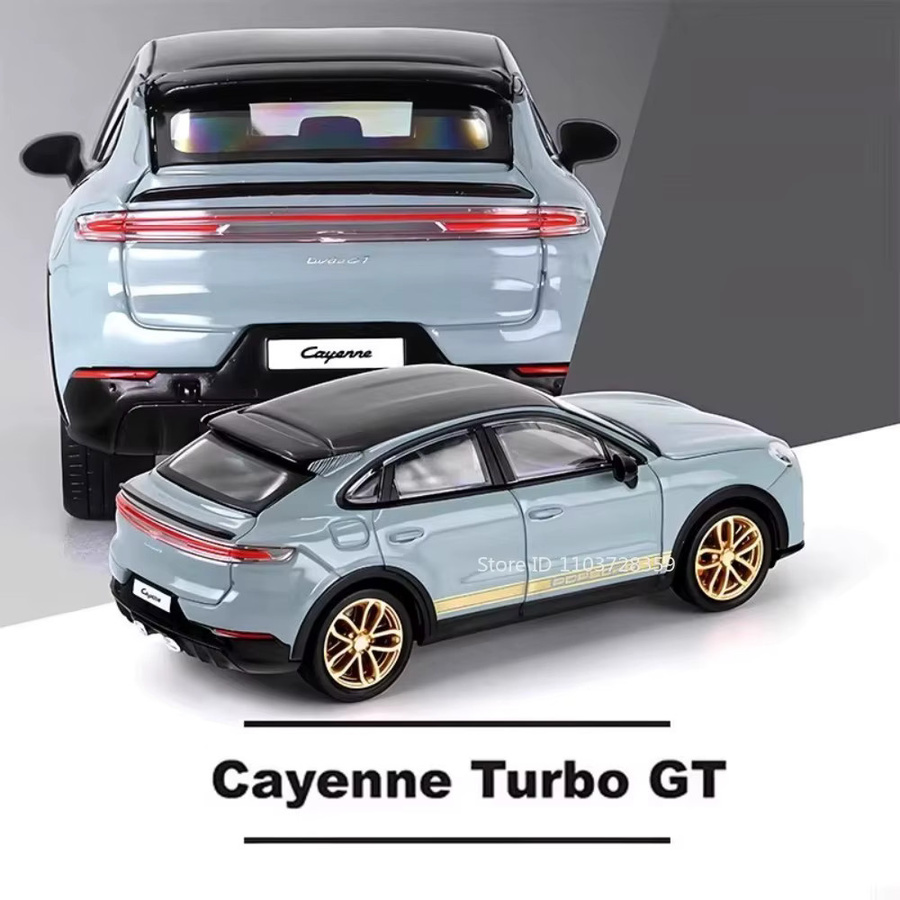 MAKEDA Cayenne Turbo GT 911 GT3, Spielzeugauto, 1:64 Maßstab, Metall, Gummi - Bild 3