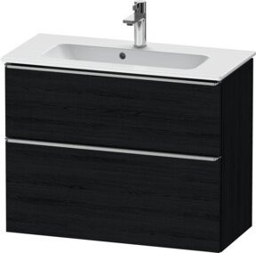 Duravit Waschtischunterschrank D-Neo Compact, Schwarz Matt, wandhängend, B/T/H: 81 x 37,2 x 62,5 cm - Bild 1