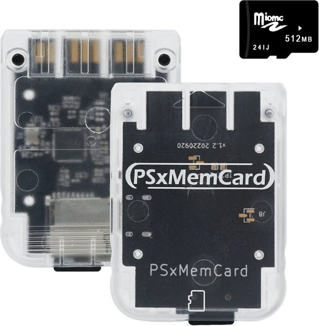 BitFunx PSxMemCard Speicherkarte in Weiß für PS1, PS ONE und Raspberry Pi RP2040-Chipsätze - Bild 1