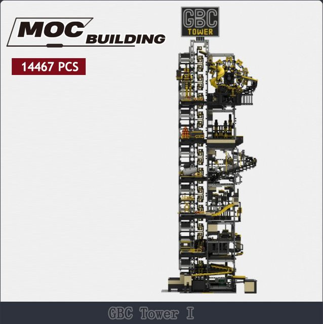 MOCBUILDING GBC Tower, Bausteine, Technik, Mehrfarbig - Bild 1