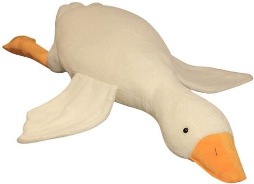 Banshimitang Plüschkissen Gans in Weiß, weiches Stofftier zum Kuscheln, Länge: 130 cm - Bild 1
