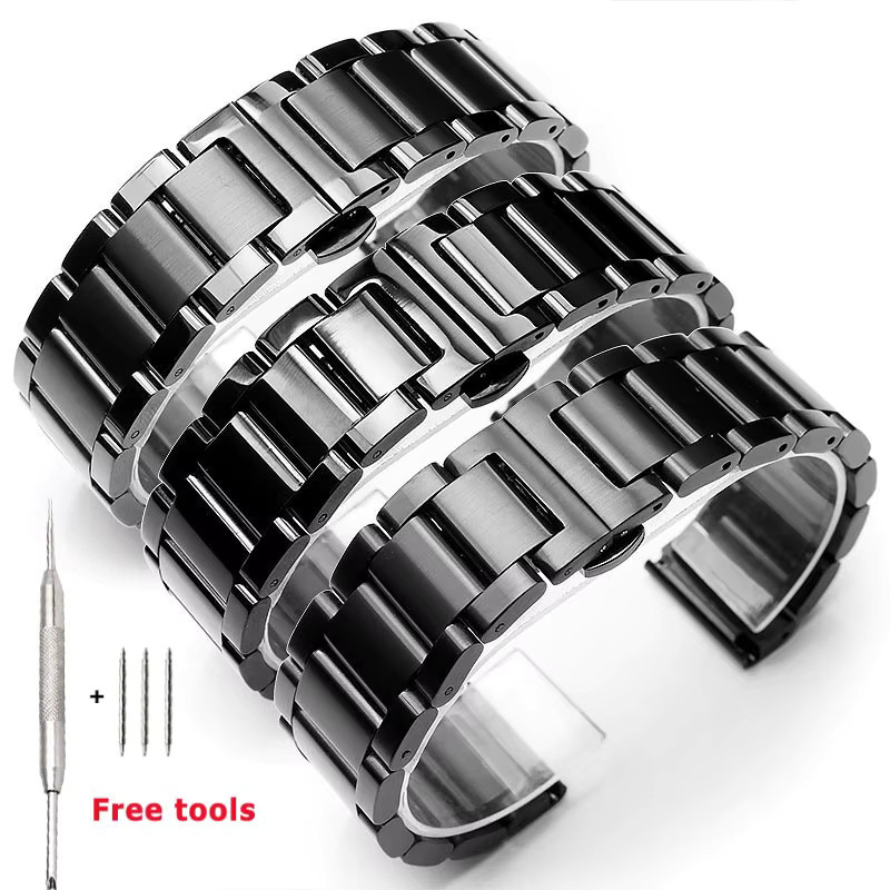 Aotelayer Uhrenarmband Edelstahl, Silber, Unisex - Bild 2