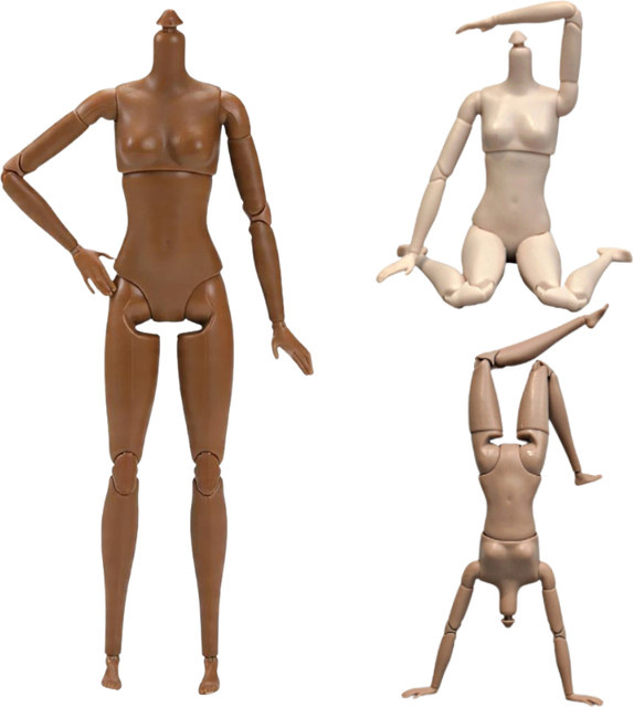 Supermodel-Puppenkörper, 1/6 Maßstab, mit Mehrfachgelenken, 30cm - Bild 1