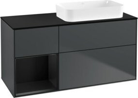 V&B Waschtischunterschrank Finion in Blau lackiert, B/T: 120 x 60 cm - Bild 1