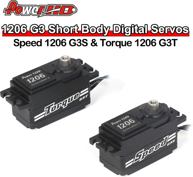 Power HD 1206 G3 Serie Digital Servos, Metall, 1:10, Zubehör - Bild 1