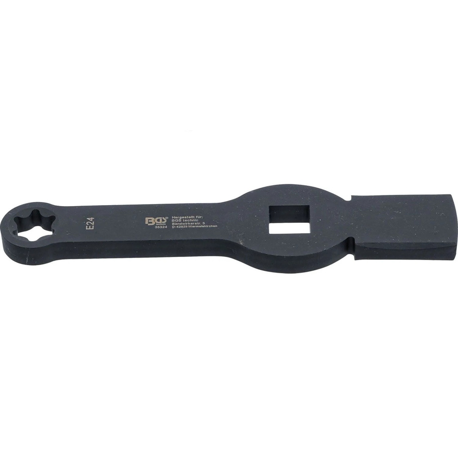 BGS Schlag-Ringschlüssel E-Profil für Torx mit 2 Schlagflächen SW E24, Schwarz - Bild 3