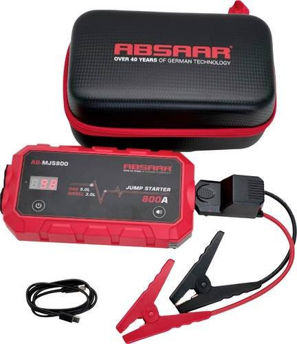Absaar Schnellstartsystem Starthilfegerät 082468 in Rot mit USB-C Anschluss - Bild 1