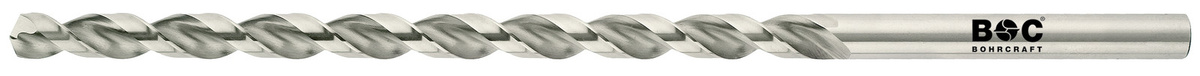 Bohrcraft Spibo DIN 1869 HSS-E Kobalt Wendelbohrer Typ U-TL in Silber, Durchmesser: 8,0 mm, Länge: 39,0 cm - Bild 1