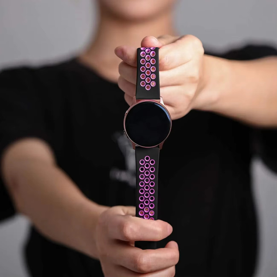 Sportarmband Silikon, Schwarz, Unisex - Bild 4