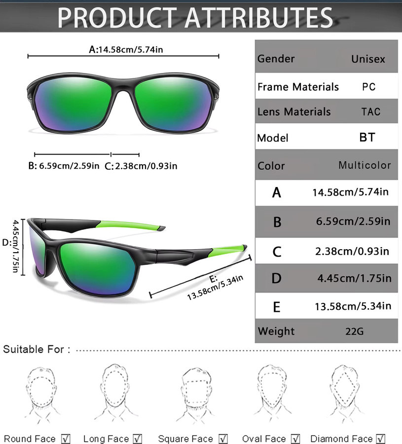 Karos Sonnenbrille, polarisiert, Vollrand, rechteckig, Kunststoff, Unisex - Bild 3