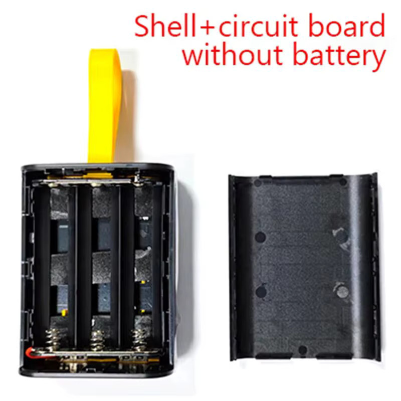 XMSJ Powerbank DIY Gehäuse für 3x 18650 Akkus mit Dual USB Ladung und Nachtlicht - Bild 5