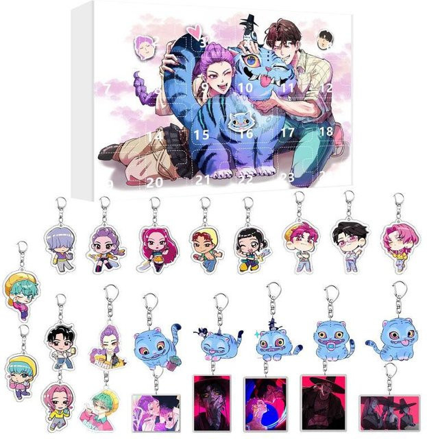 Yiran toy 1 Kpop Dämonenjäger Rumi Mira Zoey Figur Schlüsselanhänger Acryl Bunt / Mehrfarbig - Bild 1