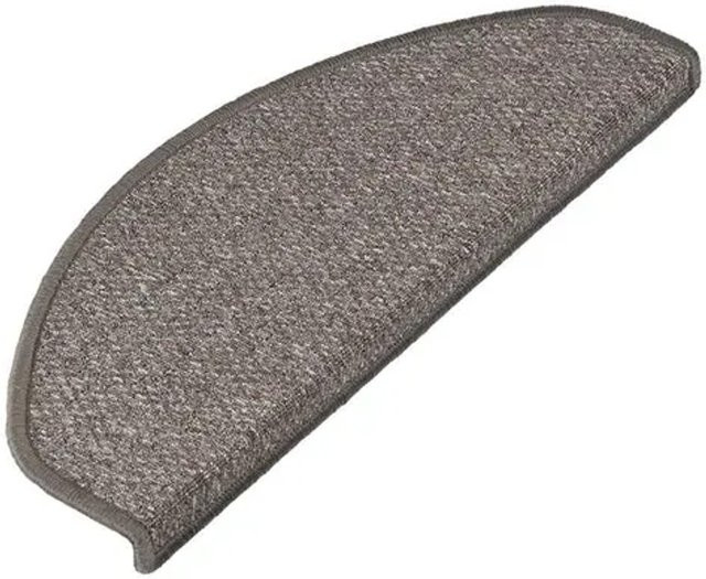 Karat Stufenmatte Ponto Grau halbrund, pflegeleicht und rutschfest, B: 65 cm, T: 23,5 cm - Bild 1