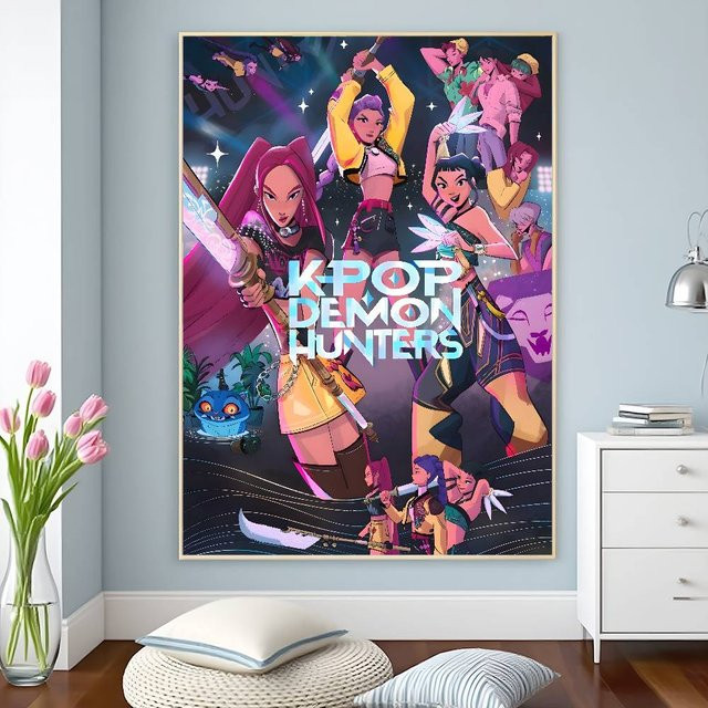 KPop D-Demon H-Hunters Poster Discover Intime, selbstklebend und wasserfest, Mehrfarbig, Breite: 15 cm, Höhe: 20 cm - Bild 1