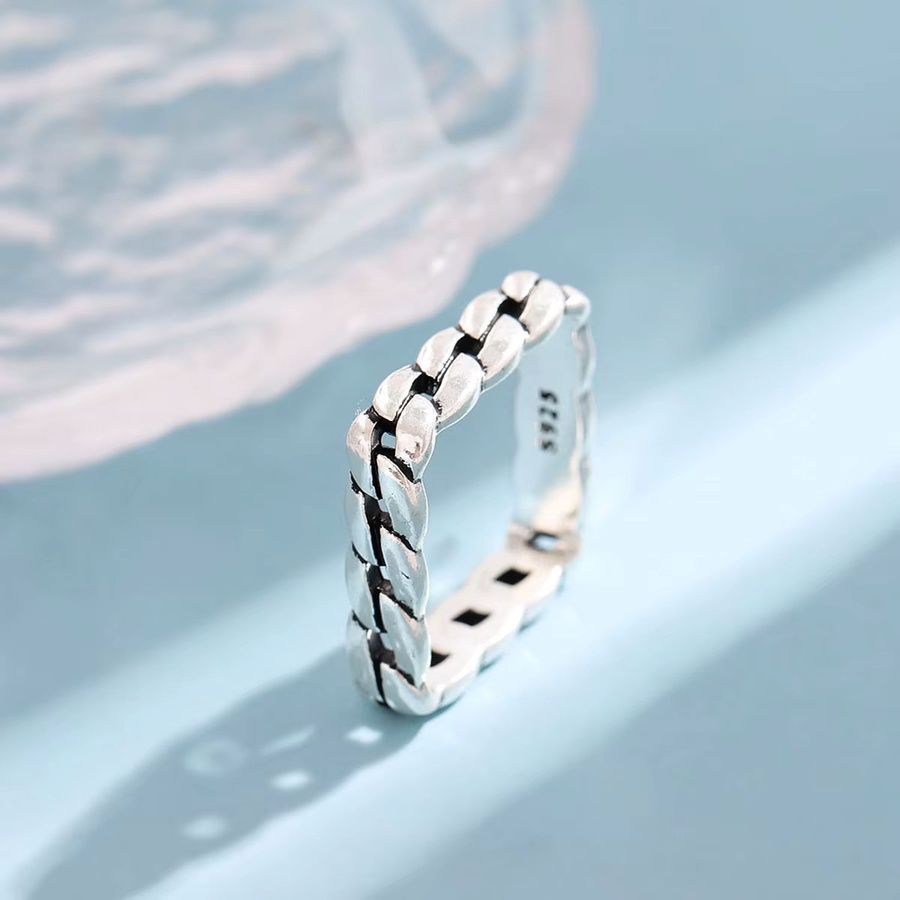 Ring 925 Silber, Geometrische Twist, Damen - Bild 2