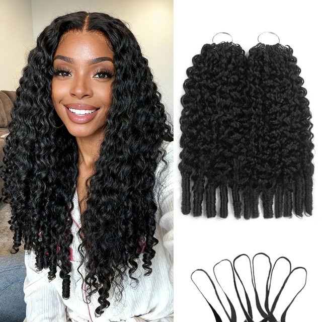 Dula A Hair Echthaar-Extensions, Burmesische Spirallocken, 3C4A - Bild 1
