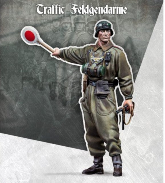 GK Deutscher Verkehrspolizist, Resin-Soldatenmodell, 1/35, Bausatz - Bild 1