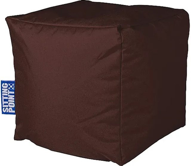 Sitting Point Hocker 60 in Braun mit Polyesterbezug - Bild 1