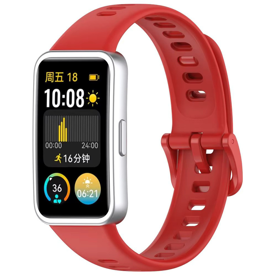 Huawei Uhrenarmband Silikon, pink, Unisex, Huawei Band 9/8 - Bild 2