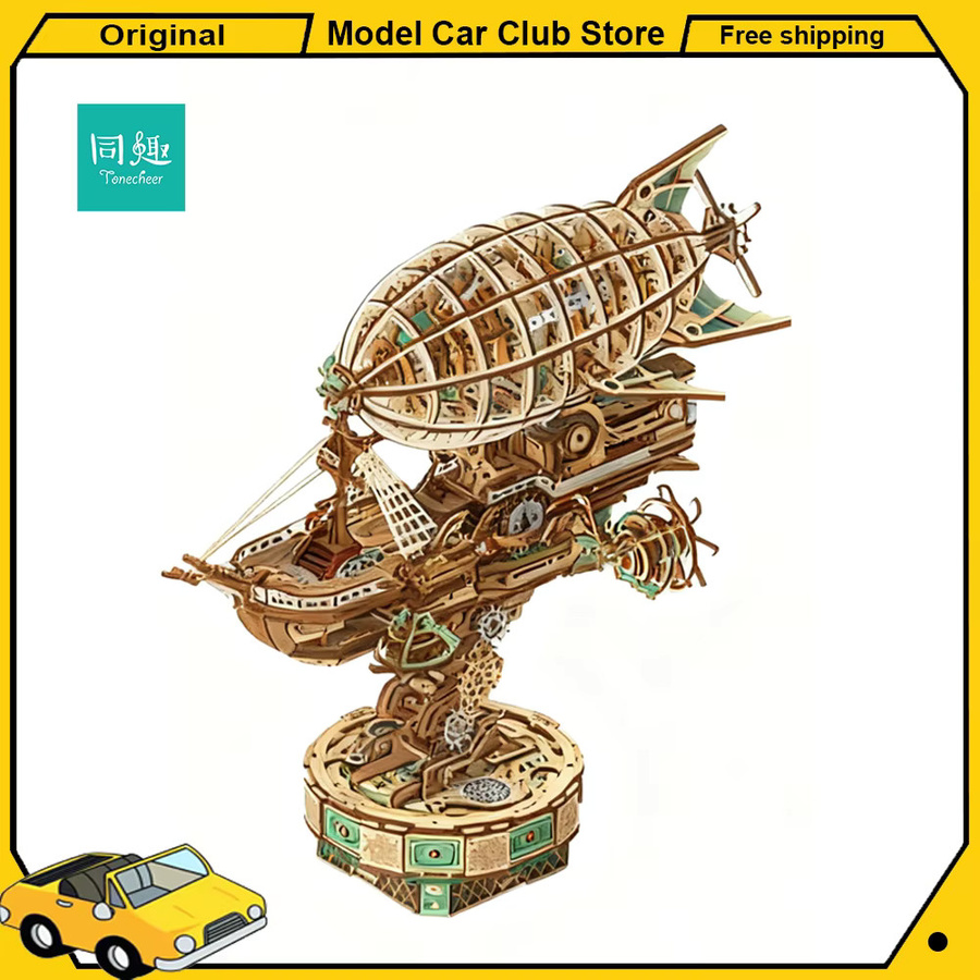 Tonecheer Fantasy Steam Castle, Bausteine Diorama Modellbausatz, Holz - Bild 3