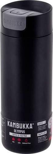 Kambukka Olympus Trinkflasche Schwarz 500ml aus Edelstahl vakuumisoliert und auslaufsicher - Bild 1