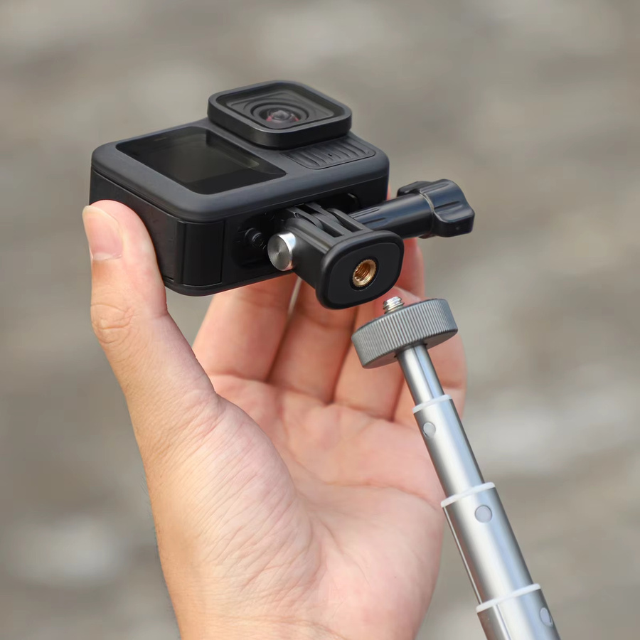 Sunnylife 1/4-Zoll-Schraubadapter als universelle Kamerahalterung für DJI OSMO Action 5 Pro 4 3, Pocket 3 und Insta360 Ace Pro 2 X4 X3 in Schwarz - Bild 4
