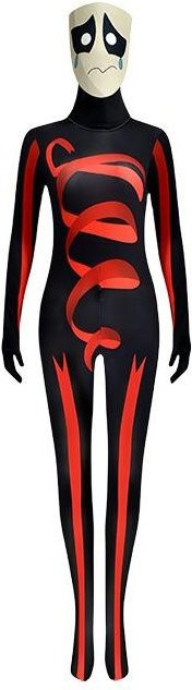 The Amazing Digital Circus Cosplay Kostüm Pomni Gangle Zentai Anzug, Schwarz - Bild 1