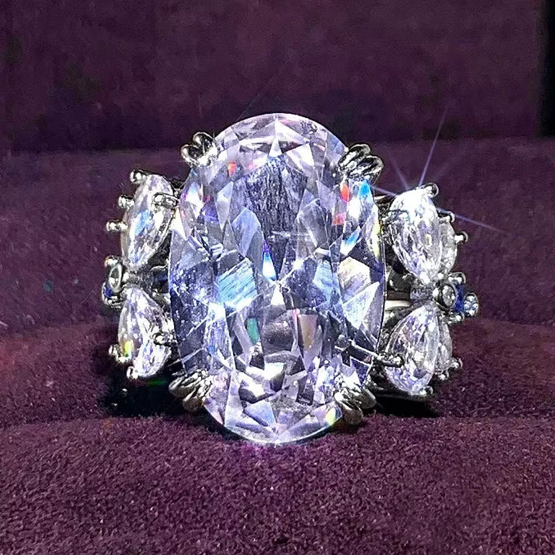 Huitan Schmetterling Ringe, Silber, Zirkonia, Damen - Bild 2