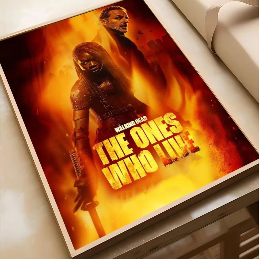 Potdemiel The Walking Dead Retro Aufkleber aus Kraftpapier für Wandgestaltung und DIY-Deko - Bild 5