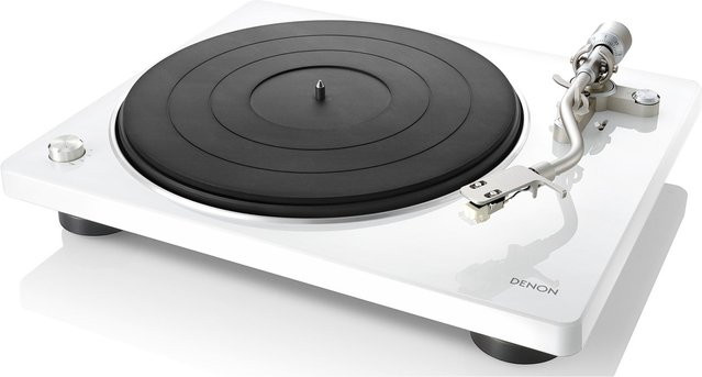 Denon DP-400 Plattenspieler mit Riemenantrieb in Weiß - Bild 1
