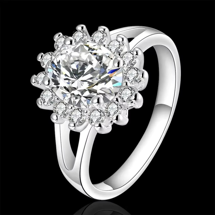 URMYLADY Ring 925 Silber, Kristall, Diamant, Damen - Bild 3