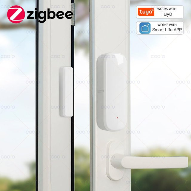 Tuya Zigbee Türsensor und Fensterkontaktsensor in Weiß für Smart Home Sicherheitsschutz mit Smart Life App - Bild 1