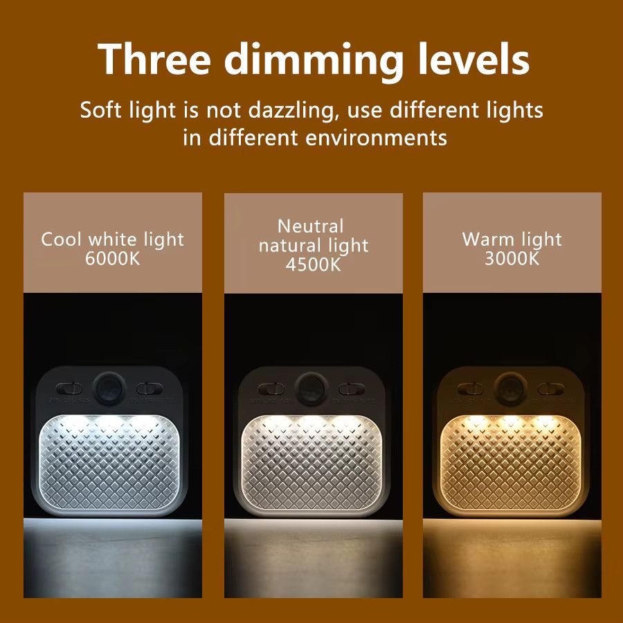 AVACOM Wiederaufladbare LED Nachtlichter mit Bewegungsmelder und stufenloser Dimmung für Schlafzimmer, Treppe, Flur und Küche - Bild 2