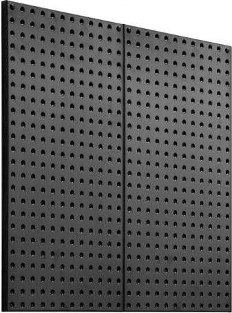 VEVOR Werkzeugwand aus Stahl, 2er-Set, schwarz, B: 60,96 cm, H: 60,96 cm, T: 30,48 cm - Bild 1