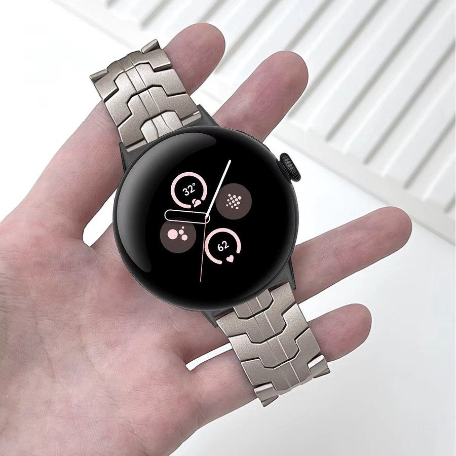 CAOWTAN Uhrenarmband Edelstahl, Silber, Herren - Bild 3
