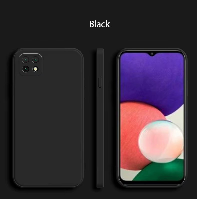 Samsung Galaxy A22 5G Silikon Schutzhülle mit Kameraschutz in Weiß - Bild 2